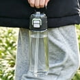 thumbnail image 5 of Dalxymotic Sports Push Straw Lid Water Bottle, 24 fl oz Push Straw Spill Proof Bottle, Portable Gym Travel Outdoor Summer, Sports Water Bottle for Gym, Travel, Outdoor, Summer, 5 of 6