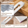 thumbnail image 3 of AMERTEERCA Bench Plane Blade  2 Inches High-Carbon Steel Plane Cutter  Block Plane Iron  Replacement Blade for Bench Plane & Jack Plane  Carpentry Hand Planer Blade  Woodworking Tool, 3 of 5