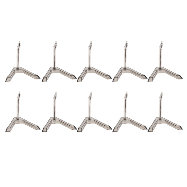 10pcs Action Figure Display Stand, Multipurpose Plastic Flexible Figure Holder Base for 1/144 Scale SD BB HG