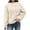 Beige#2, variant on Spring Tops for Women Viikei Long Sleeve Tops for Women Trendy,Womens Oversized Round Neck Fall Winter Casual Quilted Long Sleeve Drawstring Pocketed Sweatshirts Pullover Tops Gray S