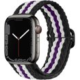 thumbnail image 1 of Stretchy Solo Loop Strap Compatible with Apple Watch Band 45mm 44mm 42mm, Adjustable Elastic Nylon Braided Sport Wristbands for iWatch Series 7 6 5 4, 1 of 4
