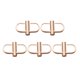 thumbnail image 1 of 5 hebillas de metal para ajustar correas de cadena, cierre de tornillo, accesorios para mochilas, maletas y manualidades (doradas), 1 of 5