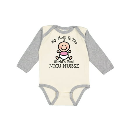 

Inktastic NICU Nurse Mom Gift Baby Girl Long Sleeve Bodysuit