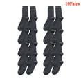 thumbnail image 3 of DQRPSEETB 10 Pairs Print Socks for Women Men Series Colorful Pattern Novelty Cute Unisex Socks Socks Women,Black Ankle Socks Gray-B, 3 of 4