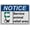 Warning Sign 6, variant on Industrial ANSI Horizontal Directional Sign - 8"x12" Weatherproof, UV Resistant for Indoor/Outdoor Workplace (Service animal relief area [left arrow])