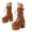 Yellow, variant on Platform Boots for Women Black Lace up Block Ankle Punk Gothic Combat Boots