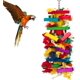thumbnail image 1 of Juguetes extra grandes para loros y pájaros: bloques de madera multicolores, juguetes para rasgar para pájaros, sugeridos para cacatúas, guacamayos grises africanos y una variedad de loros amazónicos Rojo Verde, 1 of 5