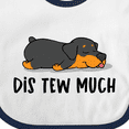 thumbnail image 4 of Inktastic Napping Dis Tew Much Rottweiler Boys or Girls Baby Bib, 4 of 4