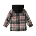 thumbnail image 6 of CAICJ98 Toddler Baby Boys Girls Plaid Shirts Jacket Long Sleeve Lapel Button Down Top Flannel Shirt Boys Outwear Clothes (Pink,3-4 Years), 6 of 7
