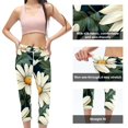 thumbnail image 3 of Daisy High Waist Capris Yoga Pants Women Compression Leggings for Women, Not See-Through Printed Women Leggings suitable for Running, Fitness, Yoga - Yoga Leggings Women, 3 of 6