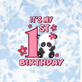 thumbnail image 4 of Inktastic It's My First Birthday with Panda Bear Girls Baby Bodysuit, 4 of 5