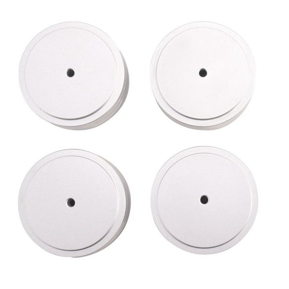 Audio Isolation Feet Aluminum Amplifier Feet 58x22MM Turntable Isolation Pad for Audio,Speakers,Amplifier,DAC(Silver)