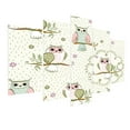 thumbnail image 3 of Owl 5 Panels Acrylic Glass Wall Art, Illustration with Nocturnal Animals Sitting on the Branches Colorful Floral Design, Accent for Living Room, Bedroom, Dorm, 60" x 30", Multicolor, by Ambesonne, 3 of 5