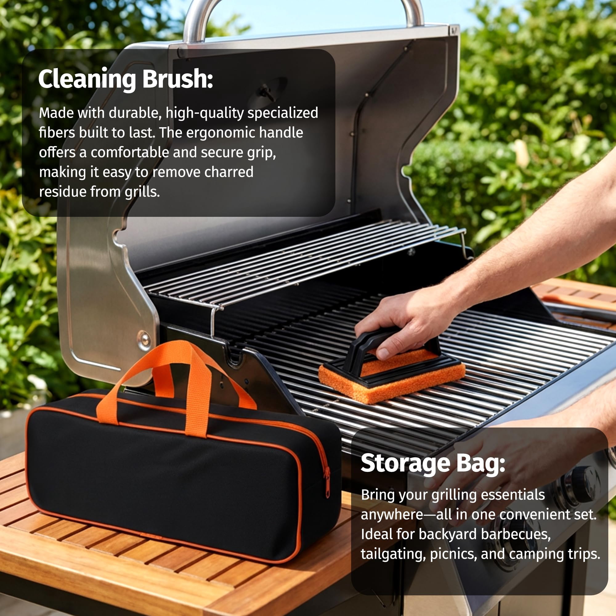 Griddle Accessories Kit 17-Piece Flat Top Grill Set for Outdoor Barbecue
