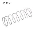 thumbnail image 2 of Unique Bargains 18mmx1mmx50mm 304 Stainless Steel Compression Spring 5.9N Load Capacity 10 pcs, 2 of 5