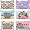 thumbnail image 2 of Pusheen-funda de almohada de dibujos animados para sala de estar, cubierta de cojín con estampado bonito para coche, decoración del hogar, regalos de navidad, 2 of 4