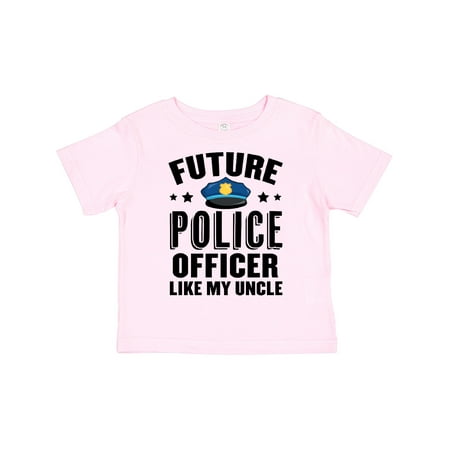 

Inktastic Future Police Officer Like My Uncle Gift Toddler Boy or Toddler Girl T-Shirt