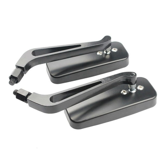 2 Pcs Handle Bar Rearview Mirrors Multi Angle Rotation Oval Rearview Mirror For Motorcycle Electric Vehicles