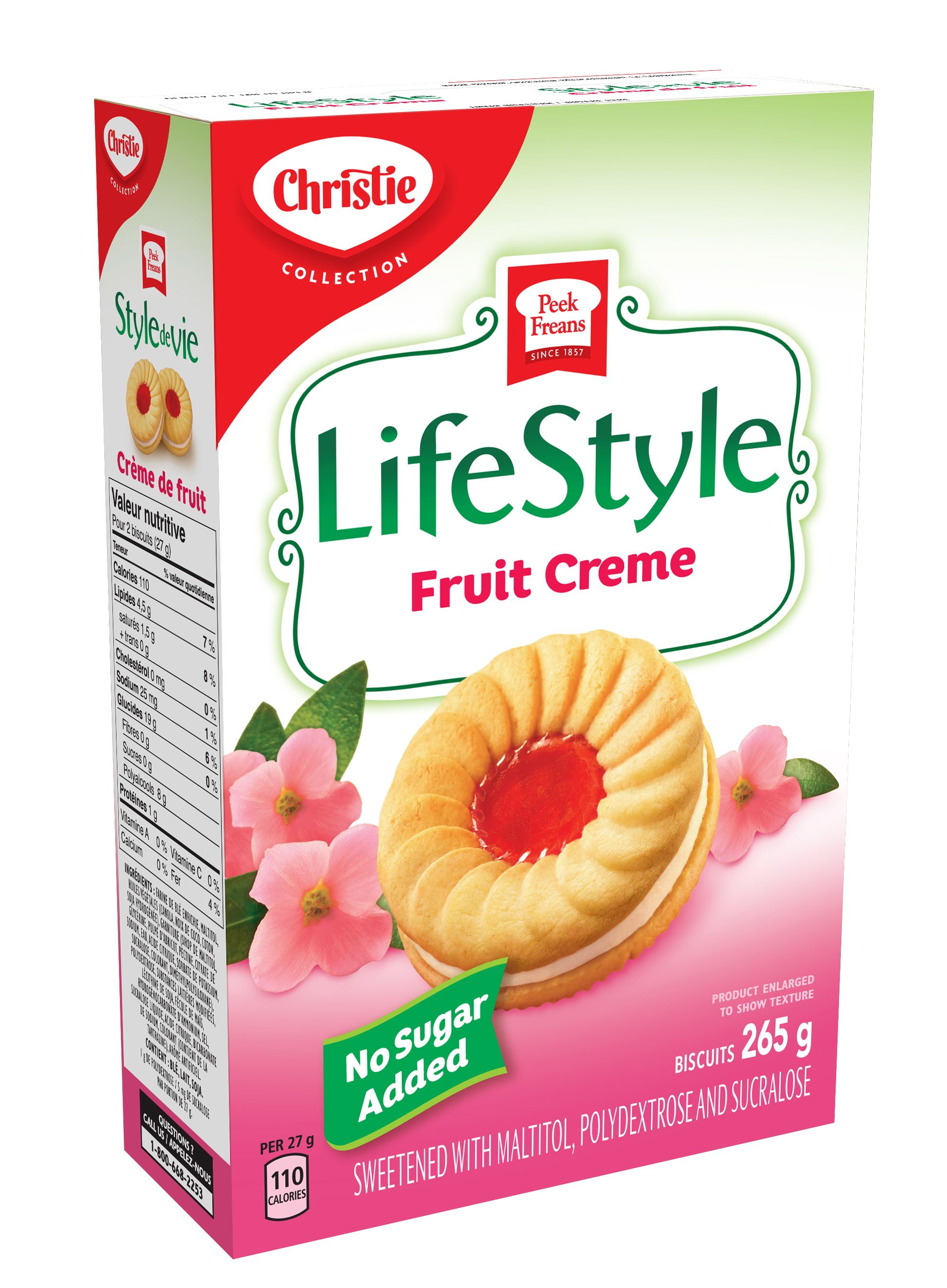 Sélection de biscuits Style de vie crème de fruit de Peek Freans