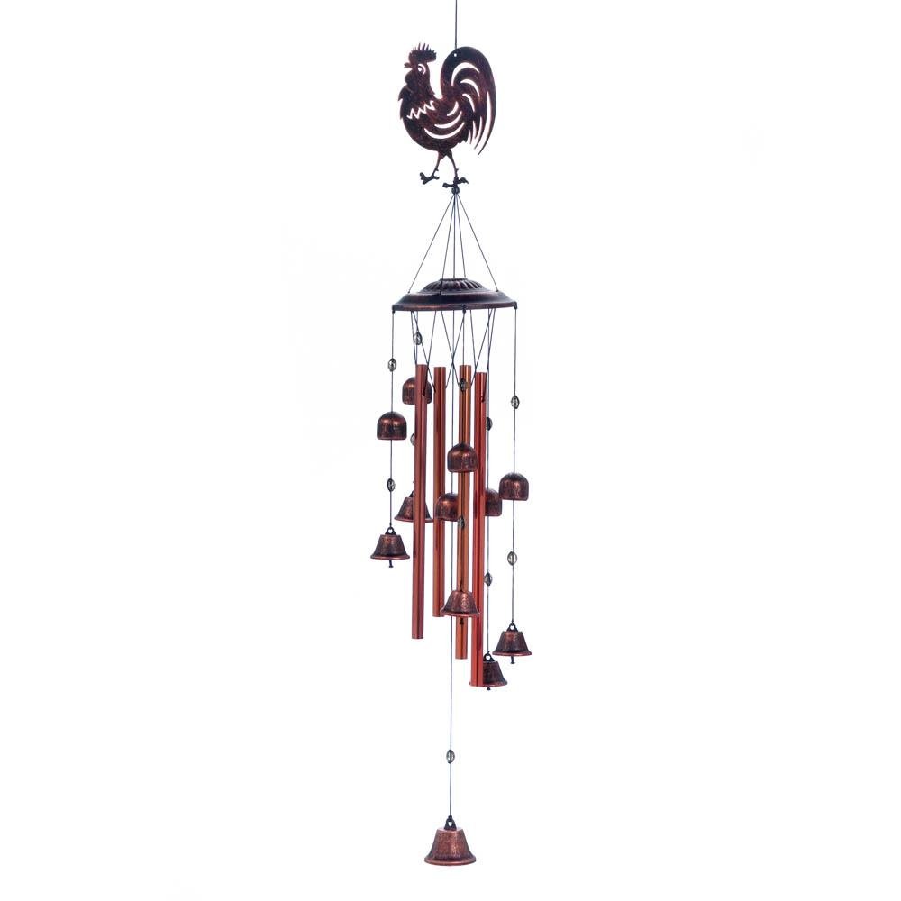 Wind Chimes Small, Rooster Bell Outdoor Metal Unique Decorative Wind