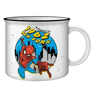 Marvel Comics Spider-Man Collectible Coffee Cup Mug 2011 Licensed Red Web  Eyes