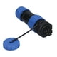 thumbnail image 2 of Conector impermeable con tuerca trasera IP68, toma de corriente de aviación para cable LP20, 2 of 14