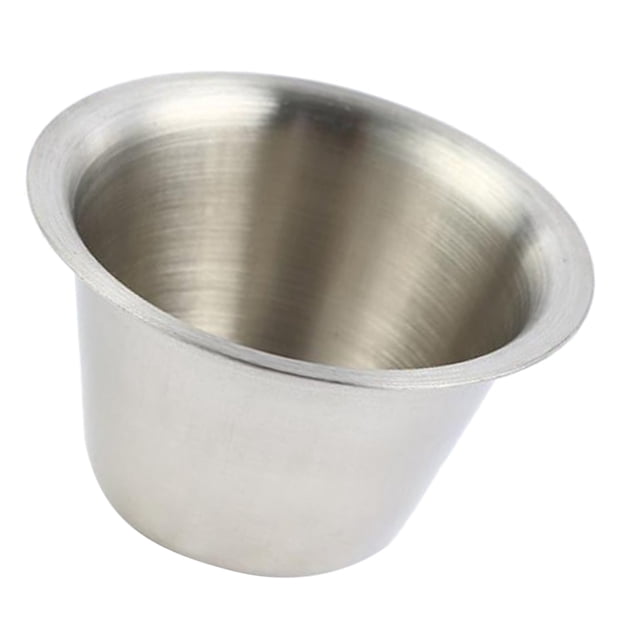 DOLITY 1Pc Hotel Restaurant Stainless Steel Sauce Cup 2 Individual Condiment Cups