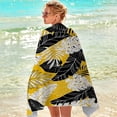 thumbnail image 4 of Chmadoxn Beach Blanket 2024 Leaf Printed Microfiber Super Lightweight Colorful Beach Towel Oversized Quick Dry Towels for Travel Sports Pool Swimming Bath Camping Yoga Girls Women Adults, 30x60 Inch, 4 of 4