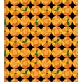 thumbnail image 3 of Orange Duvet Cover Set, Tangerine Tones Citrus Rhythmic Pattern, Decorative 3 Piece Bedding Set with 2 Pillow Shams, King Size, Charcoal Grey Orange, by Ambesonne, 3 of 3