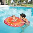 thumbnail image 1 of 36" Pink, Orange and White Flower Print Swimming Pool Step 1 Baby Spring Float, 1 of 2