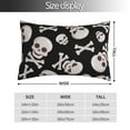 thumbnail image 2 of Sikiie black white Skull bone Pillow Covers, Throw Pillow Case Cushion Covers,Cushion for Bedroom,Couch,Home-20"x30", 2 of 6