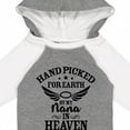 thumbnail image 4 of Inktastic Handpicked for Earth by My Nana in Heaven with Angel Wings Boys or Girls Long Sleeve Baby Bodysuit, 4 of 5