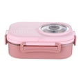 thumbnail image 2 of 304 Stainless Steel Lunch Box with Soup Container - Leak Proof Compartmentalized Meal Prep for Office Office Camera Design(Pink), 2 of 3