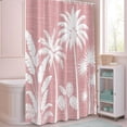 Shower Curtain,Tropical Palm Tree Silhouette Waterproof Shower Curtain ...