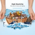 thumbnail image 3 of Yiaed Animals on Noah's Ark Floating Print Boys' Boxer Briefs Cotton Casual Stretch Comfort Boys Boxers - Kids Boxer Briefs Underwear for Boys (6-18)-Large, 3 of 5