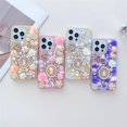 thumbnail image 6 of for iPhone 14 Pro Max Case, Cute Rhinestone Glitter Sparkle Bling Luxury Shiny 3D Crystal Diamond Flower Rose Queen Soft TPU Edge Girls for Apple iPhone 14 Pro Max 6.7 inch, 6 of 6