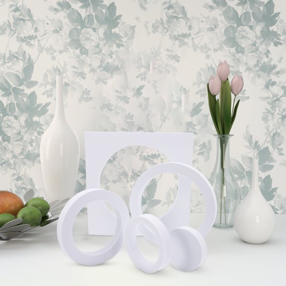 SHOWERORO 1 Set Photography Studio Props Geometric Design White for Content Creators in Product Photoshoots