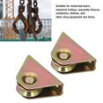 thumbnail image 3 of V Groove Track Roller, Rustproof V Groove Wheel 2PCS 38mm Diameter Removable 150kg Load Bearing  for Containers, 3 of 7