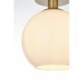 thumbnail image 5 of Living District Baxter 8" Flush Mount Frosted White Shade In Satin Gold, 5 of 9