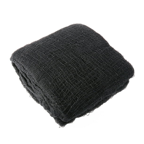 Tela de Halloween, accesorio decorativo, gasa negra, telas aterradoras para fiestas en la casa, para la decoración de la casa embrujada