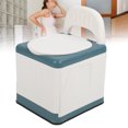 thumbnail image 1 of Mobile Portable Toilets, Wide  Anti Rollover Bedside Commode Chair Sealed Lid Foldable Easy To Assemble  for Bedroom, 1 of 8