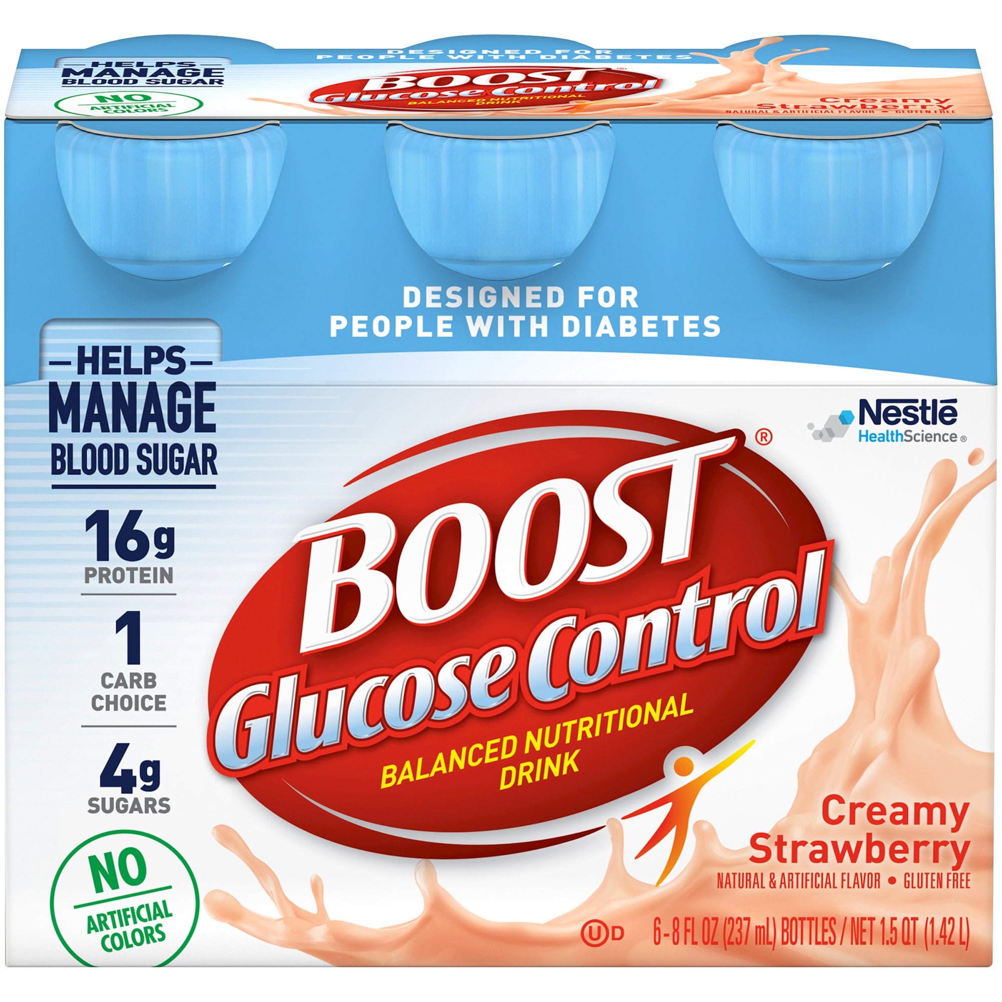 Boost Glucose Control Creamy Strawberry Flavor Ready to Use 8 oz