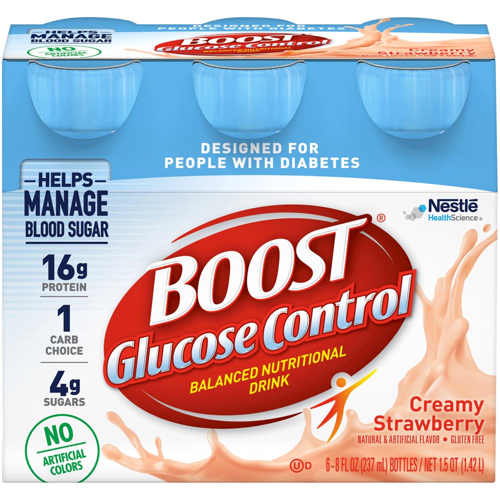 Boost Glucose Control Creamy Strawberry Flavor Ready to Use 8 oz