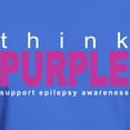 thumbnail image 3 of CafePress - Think Purple: Epilepsy Dark T Shirt - Men's Classic Graphic Cotton T-Shirt, 3 of 4