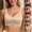 Beige, variant on Women's Shiny Gel Strip Soft Support Lifting Bra Wireless Seamless One Piece Design Side Bust Control Lightweight Shaping Lace Trim V Neck Comfort Tshirt Bralette Beige XXL