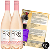 Sutter Home Fre Rosé Non-Alcoholic Wine, Experience Bundle with ChromaCast Pop Socket, Seasonal Wine Pairings & Recipes, 12/750ML, 2-PACK