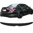 thumbnail image 4 of Trunk Spoiler Compatible With 2008-2012 Honda Accord 4 Door, Factory Style Unpainted Black ABS Rear Tail Lip Deck Boot Wing by IKON MOTORSPORTS, 4 of 4