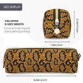 thumbnail image 3 of Disketp Snake Skin Estuche de Lápices de Cuero con Cierre, Estuche Compacto para Papelería, Bolígrafos y Accesorios Pequeños, 3 of 7