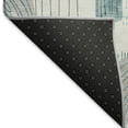 thumbnail image 5 of Addison Rugs Mayfield Premium Machine Washable Transitional Geometric Teal Rectangle Rug, 10' X 14' Machine Washable Transitional Geometric Teal Oversized Sherpa Throw Blanket, 5 of 7