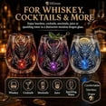thumbnail image 6 of 3D Mythic Dragon Glass Cup Fantasy Crystal Orb Whiskey Glass Sculpted Dragon Drinkware for Whiskey Cocktails Bar Decor Gift, 6 of 6